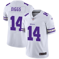 Vikings 14 Stefon Diggs White Mens Stitched Football Limited Team Logo Fashion Jersey