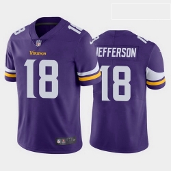 men justin jefferson minnesota vikings purple vapor limited jersey 