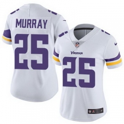 Nike Vikings #25 Latavius Murray White Womens Stitched NFL Vapor Untouchable Limited Jersey