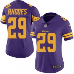 Nike Vikings #29 Xavier Rhodes Purple Womens Stitched NFL Limited Rush Jersey