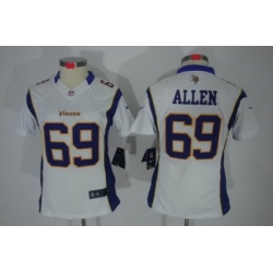 Nike Women Minnesota Vikings #69 Allen White(Women Limited Jerseys)