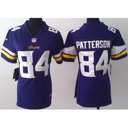 Women Nike Minnesota Vikings 84 Cordarrelle Patterson Purple Jerseys 2013 New Style