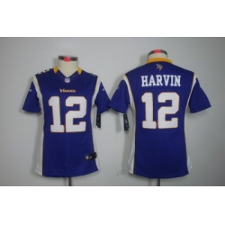 Women Nike NFL Minnesota Vikings #12 Percy Harvin Purple[Women Limited Jerseys]