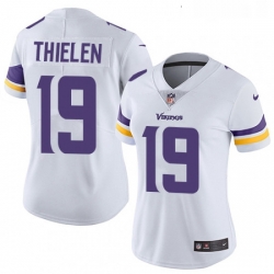 Womens Nike Minnesota Vikings 19 Adam Thielen White Vapor Untouchable Limited Player NFL Jersey