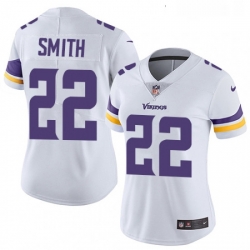 Womens Nike Minnesota Vikings 22 Harrison Smith White Vapor Untouchable Limited Player NFL Jersey