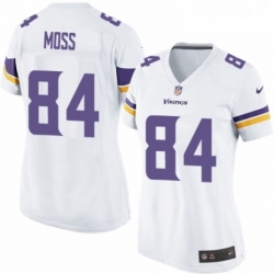 Womens Nike Minnesota Vikings 84 Randy Moss Game White NFL Jersey