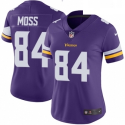 Womens Nike Minnesota Vikings 84 Randy Moss Purple Team Color Vapor Untouchable Limited Player NFL Jersey