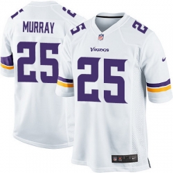 Nike Vikings #25 Latavius Murray White Youth Stitched NFL Elite Jersey