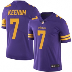 Nike Vikings #7 Case Keenum Purple Youth Stitched NFL Limited Rush Jersey