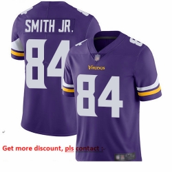 Vikings 84 Irv Smith Jr  Purple Team Color Youth Stitched Football Vapor Untouchable Limited Jersey
