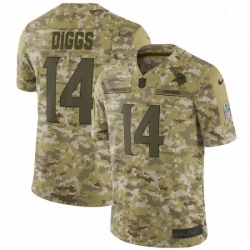 Youth Nike Minnesota Vikings 14 Stefon Diggs Limited Camo 2018 Salute to Service NFL Jersey