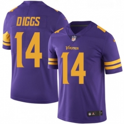 Youth Nike Minnesota Vikings 14 Stefon Diggs Limited Purple Rush Vapor Untouchable NFL Jersey