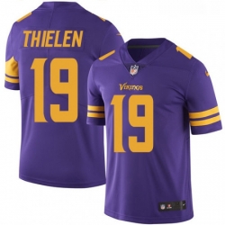 Youth Nike Minnesota Vikings 19 Adam Thielen Elite Purple Rush Vapor Untouchable NFL Jersey