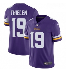 Youth Nike Minnesota Vikings 19 Adam Thielen Purple Team Color Vapor Untouchable Limited Player NFL Jersey