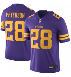 Youth Nike Minnesota Vikings 28 Adrian Peterson Elite Purple Rush Vapor Untouchable NFL Jersey