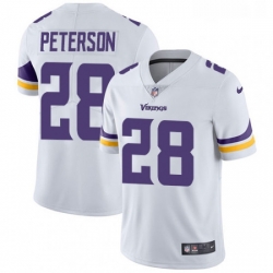 Youth Nike Minnesota Vikings 28 Adrian Peterson White Vapor Untouchable Limited Player NFL Jersey