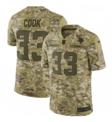 Youth Nike Minnesota Vikings 33 Dalvin Cook Limited Camo 2018 Salute to Service NFL Jersey