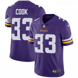 Youth Nike Minnesota Vikings 33 Dalvin Cook Purple Team Color Vapor Untouchable Limited Player NFL Jersey