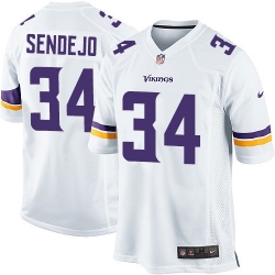 Youth Nike Minnesota Vikings #34 Andrew Sendejo White NFL Jersey