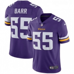 Youth Nike Minnesota Vikings 55 Anthony Barr Purple Team Color Vapor Untouchable Limited Player NFL Jersey