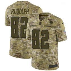 Youth Nike Minnesota Vikings 82 Kyle Rudolph Limited Camo 2018 Salute to Service NFL Jersey