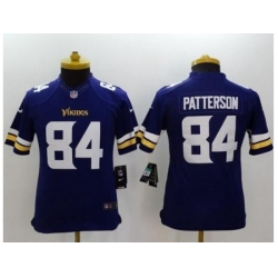Youth Nike Minnesota Vikings 84 Cordarrelle Patterson Purple Team Color Stitched NFL Limited jersey