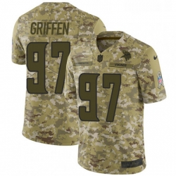 Youth Nike Minnesota Vikings 97 Everson Griffen Limited Camo 2018 Salute to Service NFL Jersey