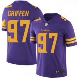 Youth Nike Minnesota Vikings 97 Everson Griffen Limited Purple Rush Vapor Untouchable NFL Jersey