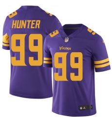 Youth Nike Vikings 99 Danielle Hunter Purple Stitched NFL Limited Rush Jersey