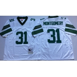 Eagles 31 Wilbert Montgomery White Throwback Jersey