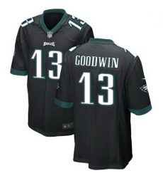 Men Nike Eagles 13 Marquise Goodwin Black Vapor Stitched NFL Jersey