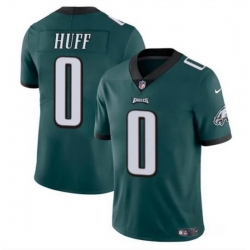 Men Philadelphia Eagles 0 Bryce Huff Green Vapor Untouchable Limited Stitched Football Jersey
