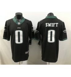 Men Philadelphia Eagles 0 D 27Andre Swift Black 2023 Draft Vapor Limited Stitched Football Jersey