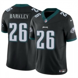Men Philadelphia Eagles 26 Saquon Barkley Black 2023 F U S E  Vapor Untouchable Limited Football Stitched Jersey