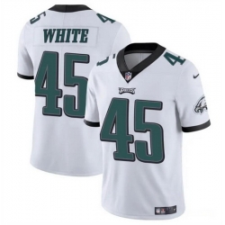 Men Philadelphia Eagles 45 Devin White White Vapor Untouchable Limited Stitched Football Jersey
