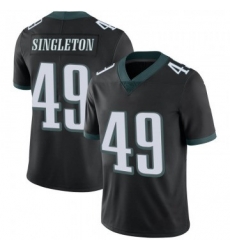Men Philadelphia Eagles 49 Alex Singleton Black Limited Alternate Vapor Untouchable Nike Jersey
