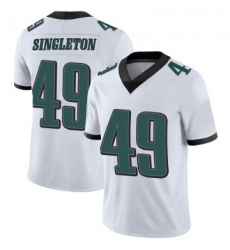 Men Philadelphia Eagles 49 Alex Singleton White Limited Vapor Untouchable Nike Jersey