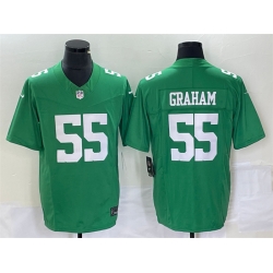 Men Philadelphia Eagles 55 Brandon Graham Green F U S E Vapor Untouchable Stitched Football Jersey