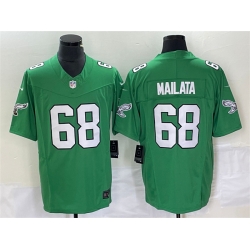 Men Philadelphia Eagles 68 Jordan Mailata Green 2023 F U S E Vapor Untouchable Stitched Football Jersey