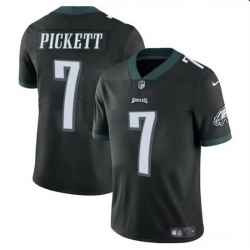 Men Philadelphia Eagles 7 Kenny Pickett Black Vapor Untouchable Limited Stitched Football Jersey