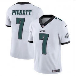 Men Philadelphia Eagles 7 Kenny Pickett White Vapor Untouchable Limited Stitched Football Jersey