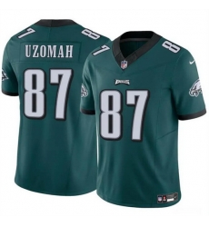 Men Philadelphia Eagles 87 C J  Uzomah Green 2023 F U S E Vapor Untouchable Limited Stitched Football Jersey