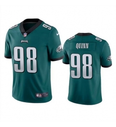 Men Philadelphia Eagles 98 Robert Quinn Green Vapor Untouchable Limited Stitched Jersey