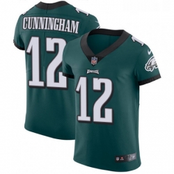 Mens Nike Philadelphia Eagles 12 Randall Cunningham Midnight Green Team Color Vapor Untouchable Elite Player NFL Jersey