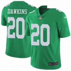 Mens Nike Philadelphia Eagles 20 Brian Dawkins Limited Green Rush Vapor Untouchable NFL Jersey