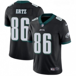 Mens Nike Philadelphia Eagles 86 Zach Ertz Black Alternate Vapor Untouchable Limited Player NFL Jersey