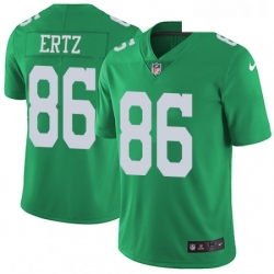 Mens Nike Philadelphia Eagles 86 Zach Ertz Limited Green Rush Vapor Untouchable NFL Jersey