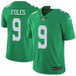Mens Nike Philadelphia Eagles 9 Nick Foles Limited Green Rush Vapor Untouchable NFL Jersey