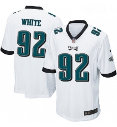 Mens Nike Philadelphia Eagles 92 Reggie White Game White NFL Jersey