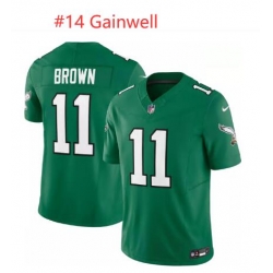 Men's Philadelphia Eagles Kenny Gainwell #14 Nike Kelly Green Alternate Game Jersey